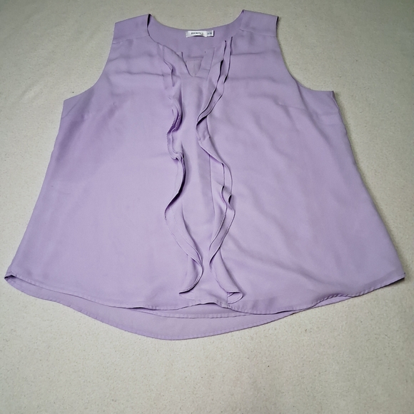 Ricki's Lavender Sleeveless Blouse with Ruffle Detail - Picture 4 of 4